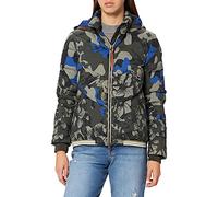 Camel Active Womenswear 3200806R48 Jacke, AOP Camou Cobalt, 44 Donna
