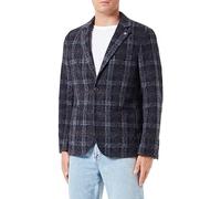 camel active Giacca Moderna a Quadretti Blazer Casual, Blu Scuro, 58 Uomo