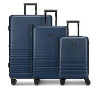 camel active Hanoi 4 ruote Set di valigie 3 pezzi con piega di espansione blu