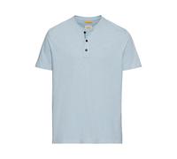 camel active Henley Manica Corta da Uomo in Cotone Organico, Blu, M