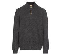 camel active Maglia da Uomo in Misto Cotone, Grigio Scuro, XL