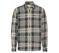 Camel active Manica Lunga Uomo Beige Grigio a Scacchi 6S17 409117 88 Asfalto