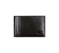 camel active Pelle borsa Pine Horizontal Wallet Slim Black nero
