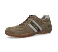 camel active Sneaker da uomo in pelle spaccata con elementi in microfibra, Kaki 850, 41 EU