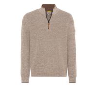 Camel Active - Troyer in Maglia Fine di Miscela di Cotone - - Knitwear - Uomo - Marrone - 2XL