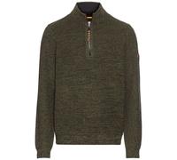 Camel Active Uomo Maglione Strickpullover Troyer Verde 4K06 409530 91 Leaf Green