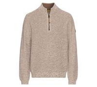 Camel active Uomo Pullover Lavorato a Maglia Troyer Beige 4K06 409530 18 Sabbia