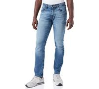 camel active Uomo Slim Fit Raw Denim, Blu, 34 W/38 L