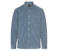 Camel active Uomo Velluto a Coste Camicia Manica Blu 6S42 409142 43 Pietra Blue