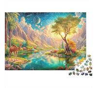 Camel by Oasis Under Starry Sky Puzzle Da 1000 Pezzi Desert-style Camel Educativo E Sfidante, Riciclato 38x26cm/1000pcs