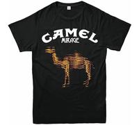 Camel Mirage T-Shirt, Progressive Rock 1970's Band Music Adult Tee Top Shirt Black XL