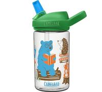 CAMELBAK Eddy+ - Borraccia per bambini, design resistente a prova di goccia, senza BPA, a prova di perdite, lavabile in lavastoviglie, 400 ml, motivo: animali che leggono