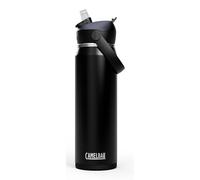 Camelbak Thrive Flip Straw VSS - Borraccia in acciaio inox isolata sottovuoto, mantiene le bevande fredde per ore, design flip and sorsa, idratazione semplificata, colore: nero, dimensioni: 740 ml