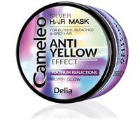 Cameleo - Maschera Tonificante Argento - Contro le Sfumature Gialle - Trattamento Viola e Protezione del Colore per Capelli Biondi e Grigi - Toni Platino - Protezione UV - Senza Parabeni - 200ml