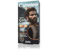 Cameleo Men - Tintura permanente per capelli | Colore Marrone Scuro delle orecchie, della barba e dei baffi | Effetto colore naturale in 5 minuti | Coprire i capelli grigi | 30ml