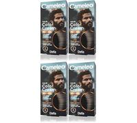 Cameleo Men - Tintura permanente per capelli | Colore Marrone Scuro delle orecchie, della barba e dei baffi | Effetto colore naturale in 5 minuti | Coprire i capelli grigi | 30ml (Confezione da 4)