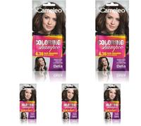 Cameleo - Shampoo Colorante - Dark Chocolate - Aggiornamento del colore facile e veloce ''Tone In Tone''. - Senza ammoniaca e ossidanti - Shampoo in bustina - 40ml (Confezione da 5)