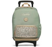 Cameleon Borse con ruote vintage Fantasy dalla scuola materna al CM2, per ragazza e ragazzo. Disponibile in diversi colori., Glossy Green, CM1-CM2 (40cm), CM1-CM2 (40 cm)
