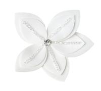 Camelia Fiore Spilla Vintage Casual Stile Etnico Matrimoni Pin Per Incontri di Lavoro Incontri Sociali Moda Donna Spilla, 1 bianco, Taglia unica
