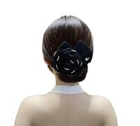 Camelia Flower Magic Women Hair Styling Twist Donut Bun Maker Accessori Panini Donna Braiders Nero(Color6)