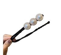 Camelia Flower Magic Women Hair Styling Twist Donut Bun Maker Accessori Panini Donna Braiders Nero(Color3)