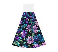 Camelia Viola, asciugamano portatile appendibile, velluto super assorbente, asciugamano da cucina per bambini adulti bagno cucina appeso asciugamano