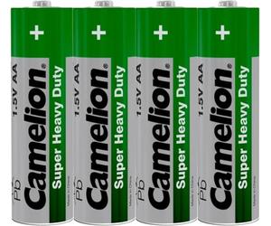 Camelion 10100406 R6 AA Mignon Super Heavy Duty Battery (confezione da 4) (Shrink Wrap Packaging)