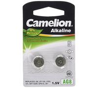 Camelion 120 50208 AG 8 LR55 ricaricabile, Multicolore (Confezione da 2)