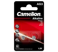 Camelion 12050203 - Pile a bottone alcaline, senza mercurio, AG3/LR41/LR736/392 (1,5 V, confezione da 2)