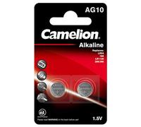 Camelion 12050210 cellule senza mercurio Bottone alcaline AG10/LR54/LR1131/389, 1,5 V, 2 pezzi)