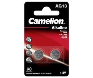 Camelion 12050213 cellule senza mercurio Bottone alcaline AG13/LR44/357, 1,5 V, 2 pezzi)