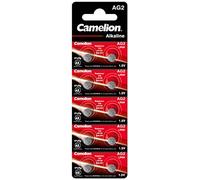 Camelion 12051002 cellule senza mercurio AG2/LR59/LR726/396 (Bottone alcaline, 1,5 V, confezione da 10)