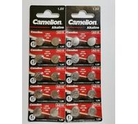Camelion, 20 pile a bottone AG10 LR54 389 GP62A SR1130W