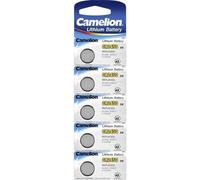 Camelion 2450/b5 13005450 CR2450 - Batteria a bottone al litio, confezione da 5, colore: Argento