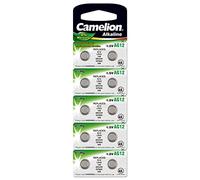 Camelion AG12 LR43 - Confezione da 10 celle a bottone alcaline 1,5 V
