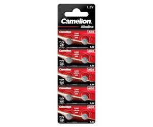 Camelion Alkaline Button Cells, AG5 / G5 / LR754 / LR48 / 193 / SR754W / GP93A / 393, 1.5V - 10 pieces by Camelion