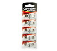 Camelion Batteria Bottone Alcalina AG7 / LR57 / 195 / 395, Confezione da 10 pezzi, lungo data di scadenza (data segnato)