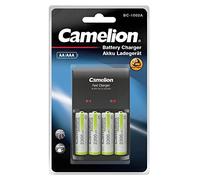 CAMELION BC-1002A - Caricabatterie per batterie rotonde NiCd, NiMH LR03 (AAA), LR6 (AA)