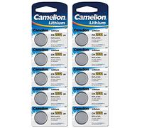 Camelion Pacco da 10 Pile a bottone al litio 3 V, DL2032/5004LC CR2032