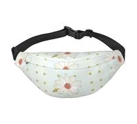 Camellia in bloom - Marsupio da viaggio alla moda, adatto per sport, corsa, ciclismo, viaggi, pesca, per ragazzi, grande, nero, taglia unica