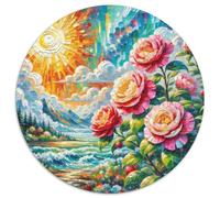 Camellia Rompicapo Circolare Con, 1000 Pezzi Per Chi Ama Le Sfide Intellettuali 1000pcs (67.5x67.5cm)