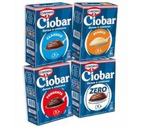 Cameo Ciobar "KIT 4 GUSTI" di Cioccolata Calda con: Cioccolato Classico, Cioccolato Fondente, Cioccolata Bianca e Cioccolata Zero Zuccheri Aggiuntni 76g
