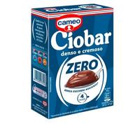 Cameo Ciobar Zero Preparato per Cioccolata Calda al Cioccolato con Zero Zuccheri Aggiunti Denso e Cremoso Scatola con 5 Bustine 76g