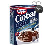 Cameo, Ciobar Zero Senza Zuccheri Aggiunti, Confezione 76 g con Portachiavi CAIYA®
