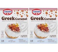 Cameo Greek Caramel Dessert al Caramello Salato a Base di Yogurt Greco, Preparato per Dessert a Strati Facile da Preparare in 10 Minuti, Confezione per 2/3 porzioni, 104 g (Confezione da 2)