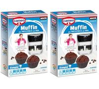 Cameo Kit Muffin per Friggitrice ad Aria con Gocce di Cioccolato, Preparato per Muffin, Kit per Circa 4 Muffin da Preparare in 15 Minuti, 4 Stampini Inclusi nella Confezione, Formato Astuccio 155 g