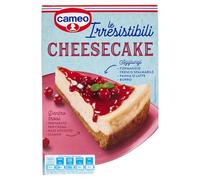 Cameo le Irresistibili Preparato per Cheesecake, Facile da Preparare in Versione Cotta o da Frigo, Preparato per Crema Base Biscotto e Stampo Inclusi nella Confezione, 10 Porzioni, 280 g
