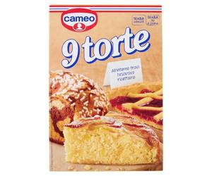 Cameo Preparato per 9 Torte, Facile da Preparare, la Confezione Contiene la Miscela per Impasto e Ricettario con le Ricette delle 9 Torte, Senza Coloranti e Senza Olio di Palma, 373 g