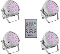 Cameo ROOT® PAR 4 WH SET 1 - Set composto da 4 x CLROOTPAR4WH incl. telecomando IR (CLPFLAT1REMOTE)