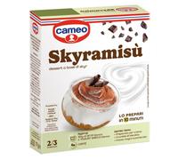 Cameo Skyramisù Preparato per Dessert con Fondo Biscotto, Crema Base Skyr e Cacao Magro Zuccherato 77g